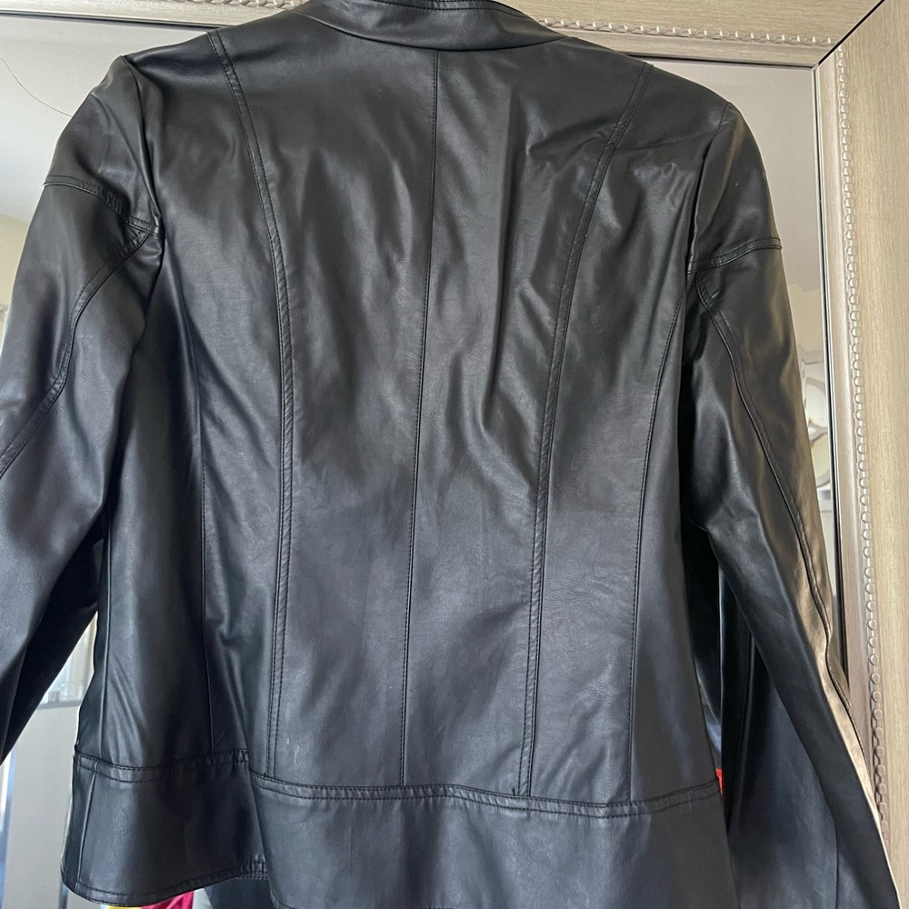 Leather black jacket